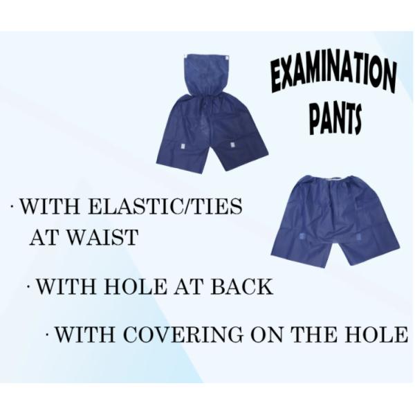 PP Disposable Colonoscopy Pants , Patient Exam Shorts Odorless