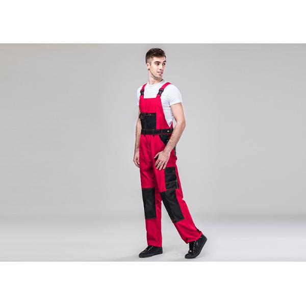 Durable Comfortable Mens Safety Work Clothes Multi - Color Multi - Pocket Bib Pants