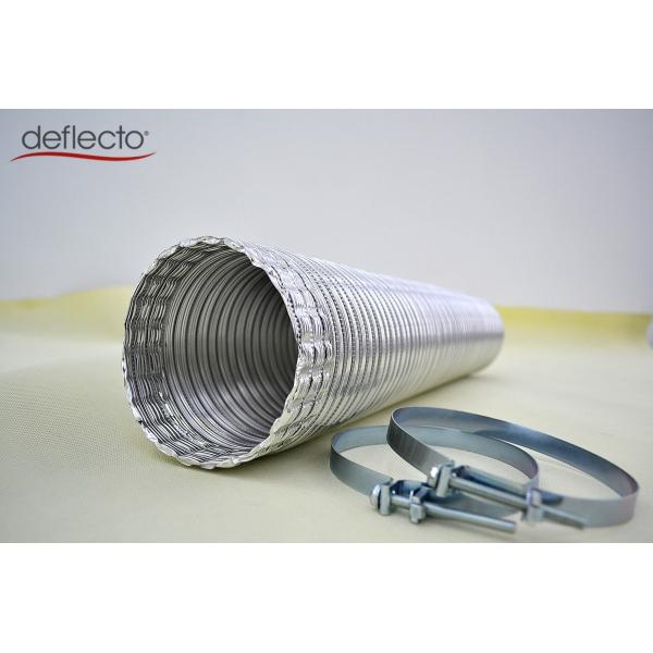 4" Air Vent Kit Aluminum Semi Rigid Flexible Air Duct 2 Clamps HVAC Parts Accessory