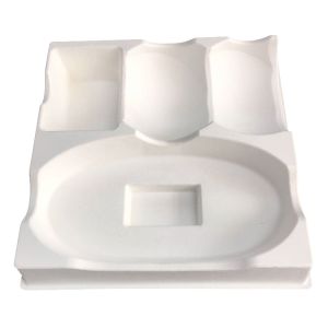 Quality Bottom Sugarcane Pulp Packaging Insert Compostable Waterproof for sale