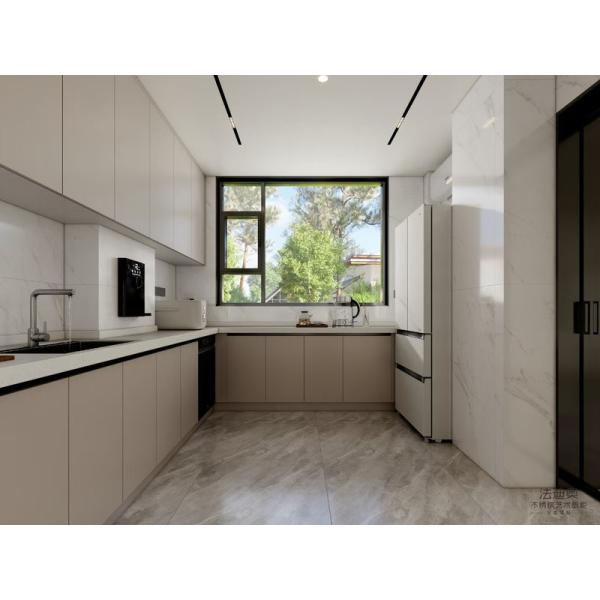 Classic Modern Fadior Stainless Steel Custom Kitchen Cabinet With U-Shaped Design