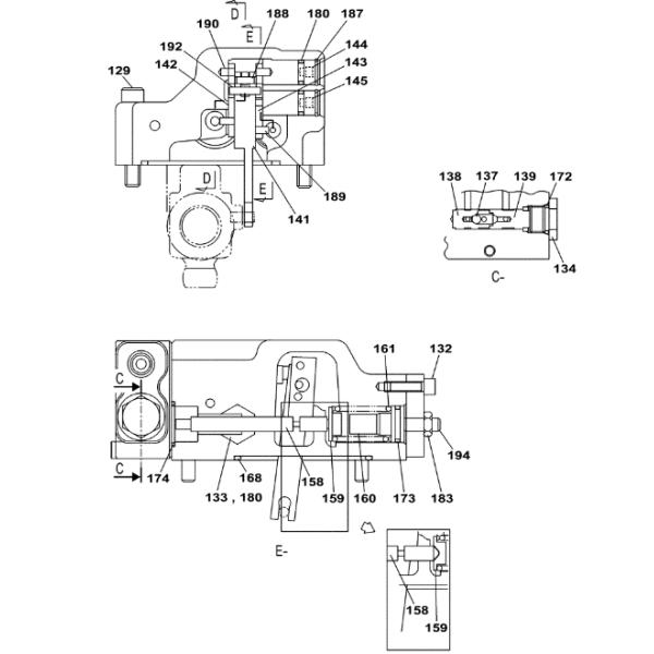 LL001100 LL001680 Hydraulic Pump Pressure Regulator For Sumitomo SH210 SH240 CX210 CX240