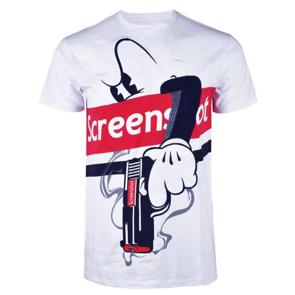 Casual Style Screen Printed Mens T Shirts Anti - Wrinkle OEM / ODM Service