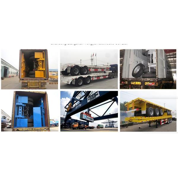 Concave Beam Extendable 3 Axle 100 Ton Lowboy Semi Trailer