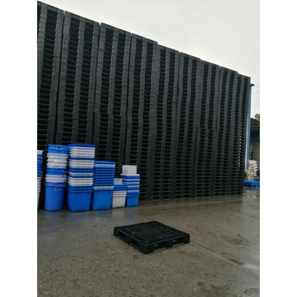 1212 Grid Reinforced Recycled Polyethylene Plastic Skids Open Deck For Factory