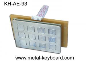 Quality Industrial Metal 12 Keys Metal Numeric Keypad , Door Entry Keypad Anti - vandal for sale