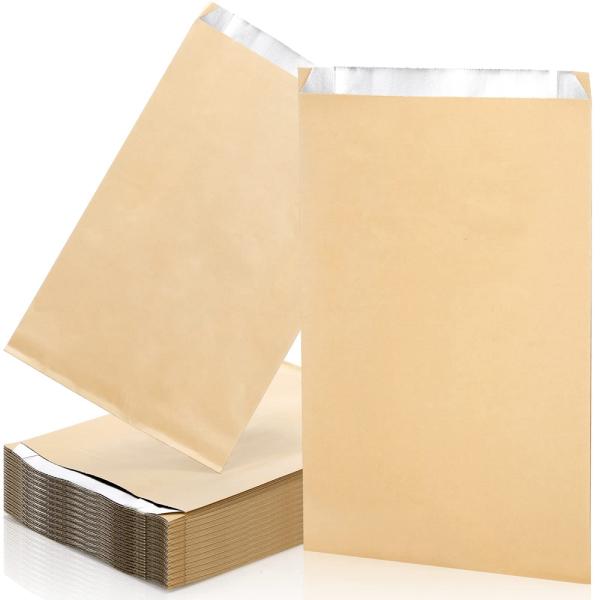 Paper Type Kraft Paper Customized Size Bbq Food Bag With Aluminum Foil
