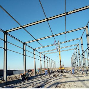 Quality Modern Prefabricated Steel Frame Building For Industrial Warehouse Use for sale