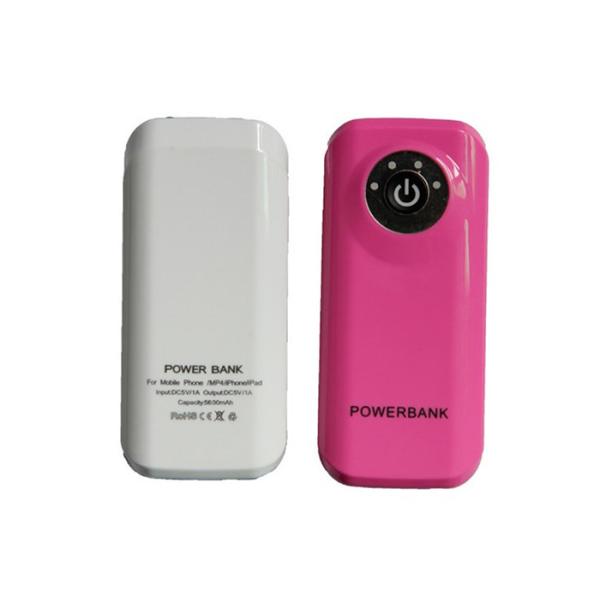 Fish Mouth Shape Plastic Power Bank 2600mah Short Circuit Protection