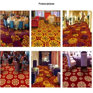 Quality Wilton Patterned Carpets Floral Red Printed Style 100% Polypropylene for sale