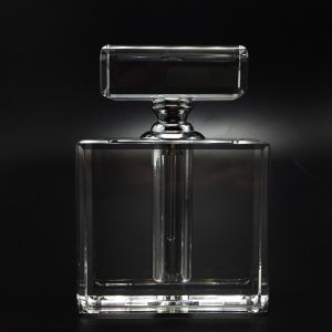 Quality 1ml Square Crystal Perfume Bottle with Screw Cap for sale