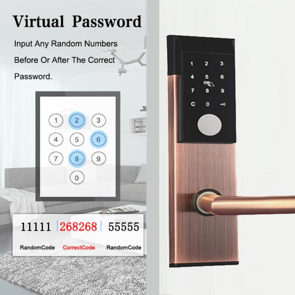 FCC Keyless Entry Door Lock Mortise ODM Smart Digital Door Lock