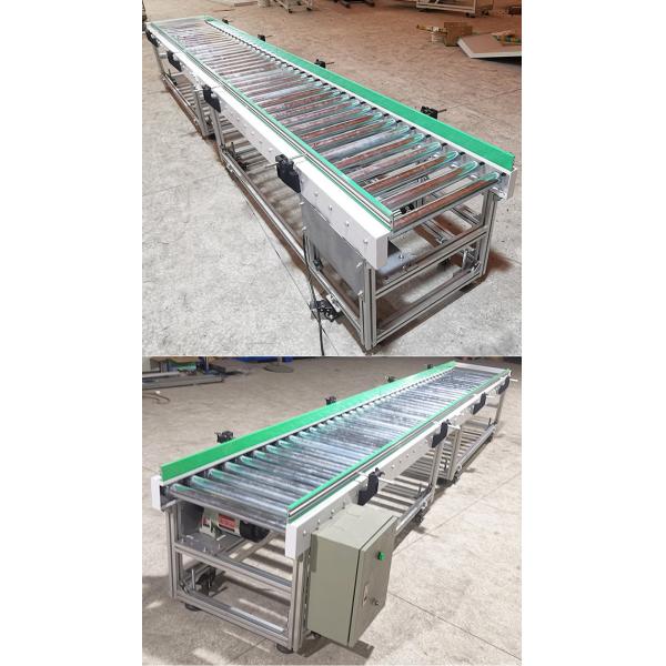 Aluminum Frame Heavy-Duty Roller Conveyor Line for Steel Mills Load Capacity 200 kg Customized