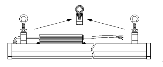 160W LED Linear High Bay 1200mm with Meanwell Dirver 130lm per watt