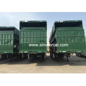 High Side Wall Semi Trailer With 2/3/4 Axles And Spare Tire Carrier