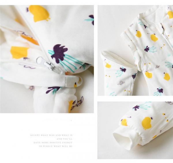 Unisex Muslin Baby Pajamas Cotton Fabric Plain Dyed Newborn Baby Outfits ODM / OEM