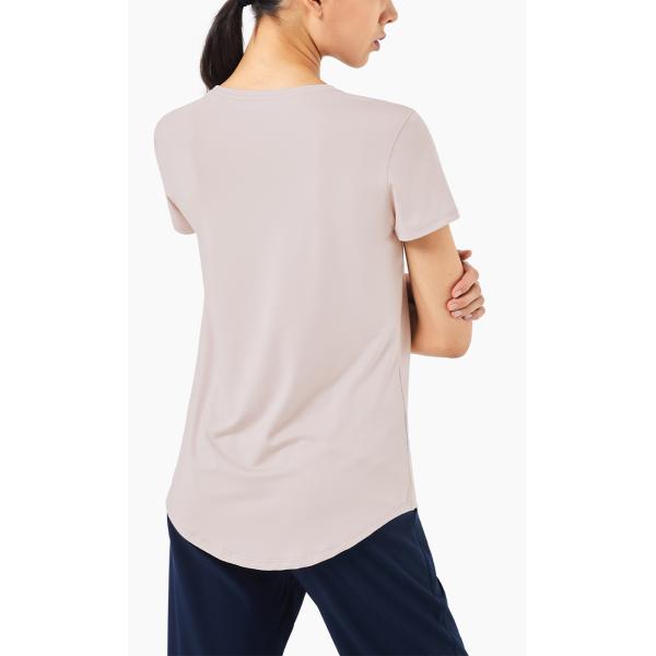 Nuls Printed Ladies Yoga Tops Loose High Elastic Short Sleeved T Shirt