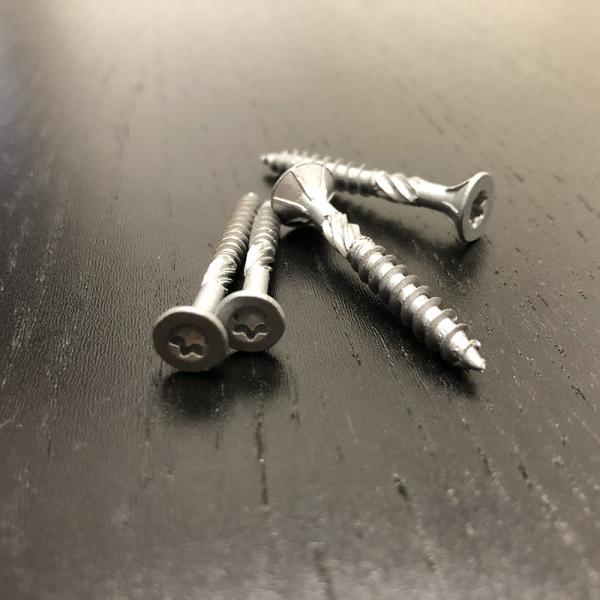 10G x 75mm Trox Drive Countersunk Head With Ribs Type 17 Slash Chipboard Screws