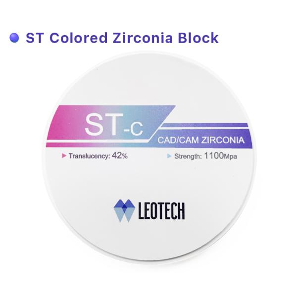 Super Translucency Zirconia Milling Discs Precolored ST C Zirconia Block For Denture