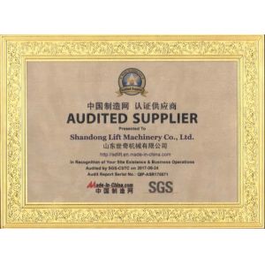 Shandong Lift Machinery Co.,Ltd Certifications