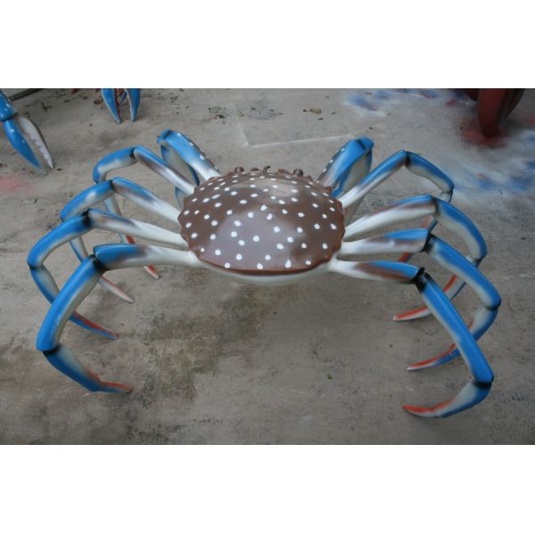 Blue Crab Animal Fiberglass Marine life Sculpture Customized