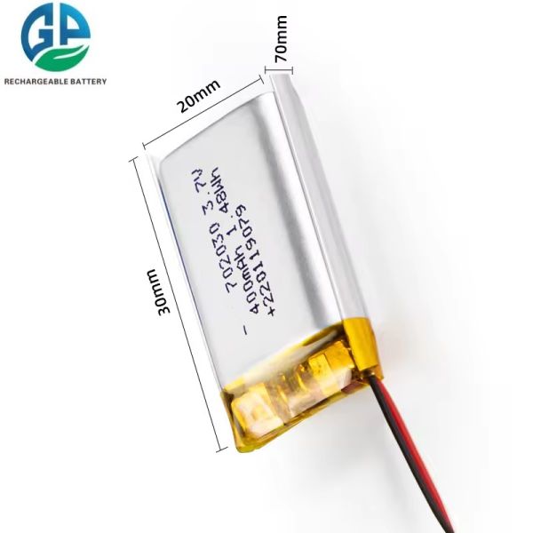 Rechargeable KC Power Tool Battery 702030 400mAh Oem 3.7V Rechargeable Li Ion Cell Lipo Battery
