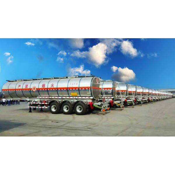 25T Tanker Truck Trailer Heavy Duty For Warm Palm Oil In Kenya