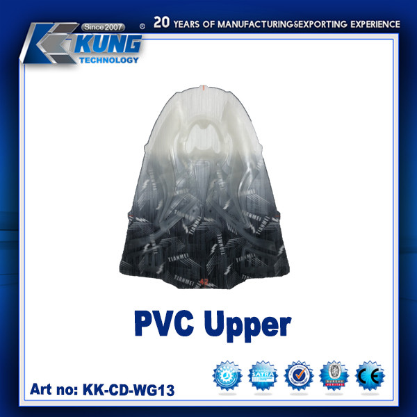 PVC upper/Oem Accept Tr Pvc Mesh Injection Sports Shoes Upper