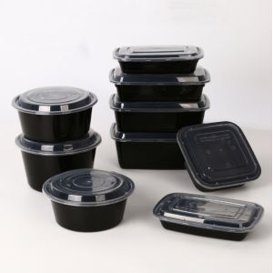 Quality OEM Disposable Take Out Containers Plastic Trays With Lids for sale