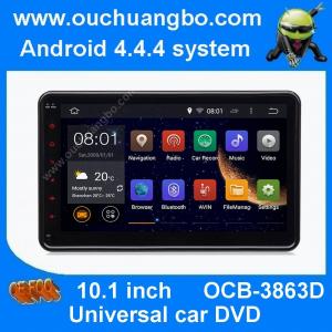 Quality Ouchuangbo android 4.4 10.1 inch Universal car DVD gps with 1024*600 4 core AUX 3G WIFI for sale