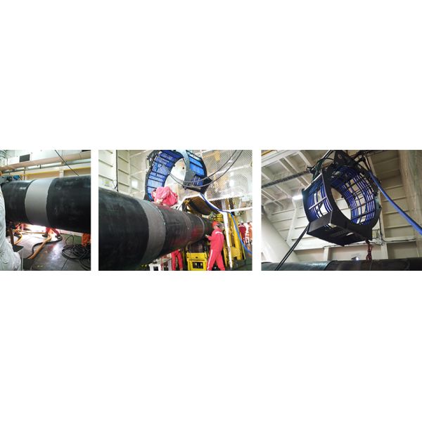 Oil Gas Pipeline IGBT Induction Heating Equipment For Field Joint Anti-corrosion Coating with Split Core Inductor