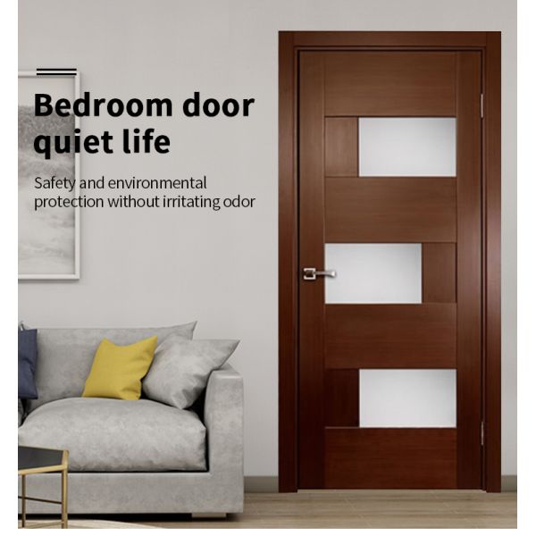 Malaysia Style Light Pattern Security Steel Matte Black Finish Bright Color Pivot Door with Stainless Steel Handle