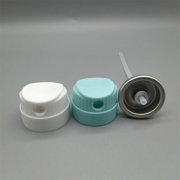 Durable One Inch Sunscreen Mist Valve with Anti-Clog Nozzle and Customizable Actuator for Fine Mist Output