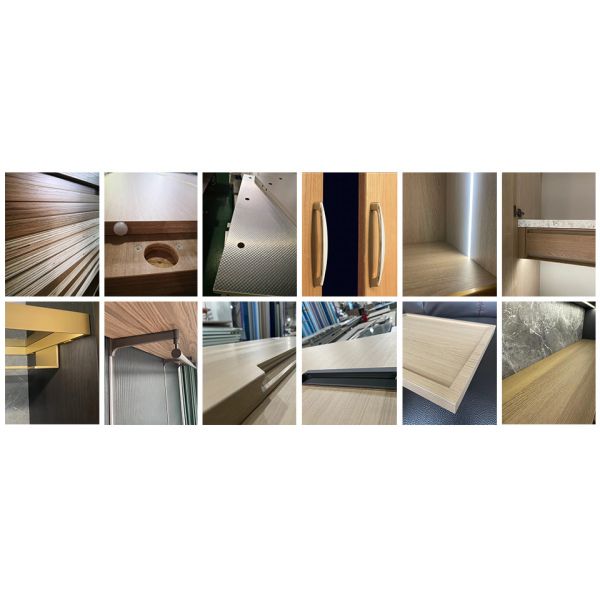 HPL Laminated Finished Wooden Kitchen Cabinetry For Dining Room Decoration