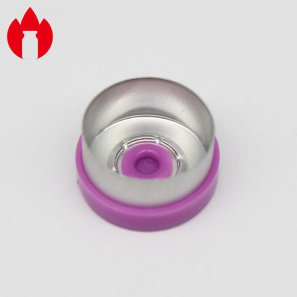 13mm Purple Smooth Flange Injection Pharmaceutical Glass Vial caps