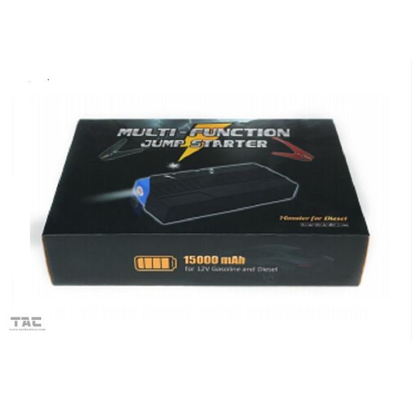 Car Battery Jump Start 15000mAH For 12V Vehicle With Charger , Auto Jump Starter