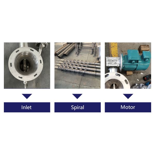 Tube Screw Feeder Dry Powder Particle Stainless Steel Screw Conveyor