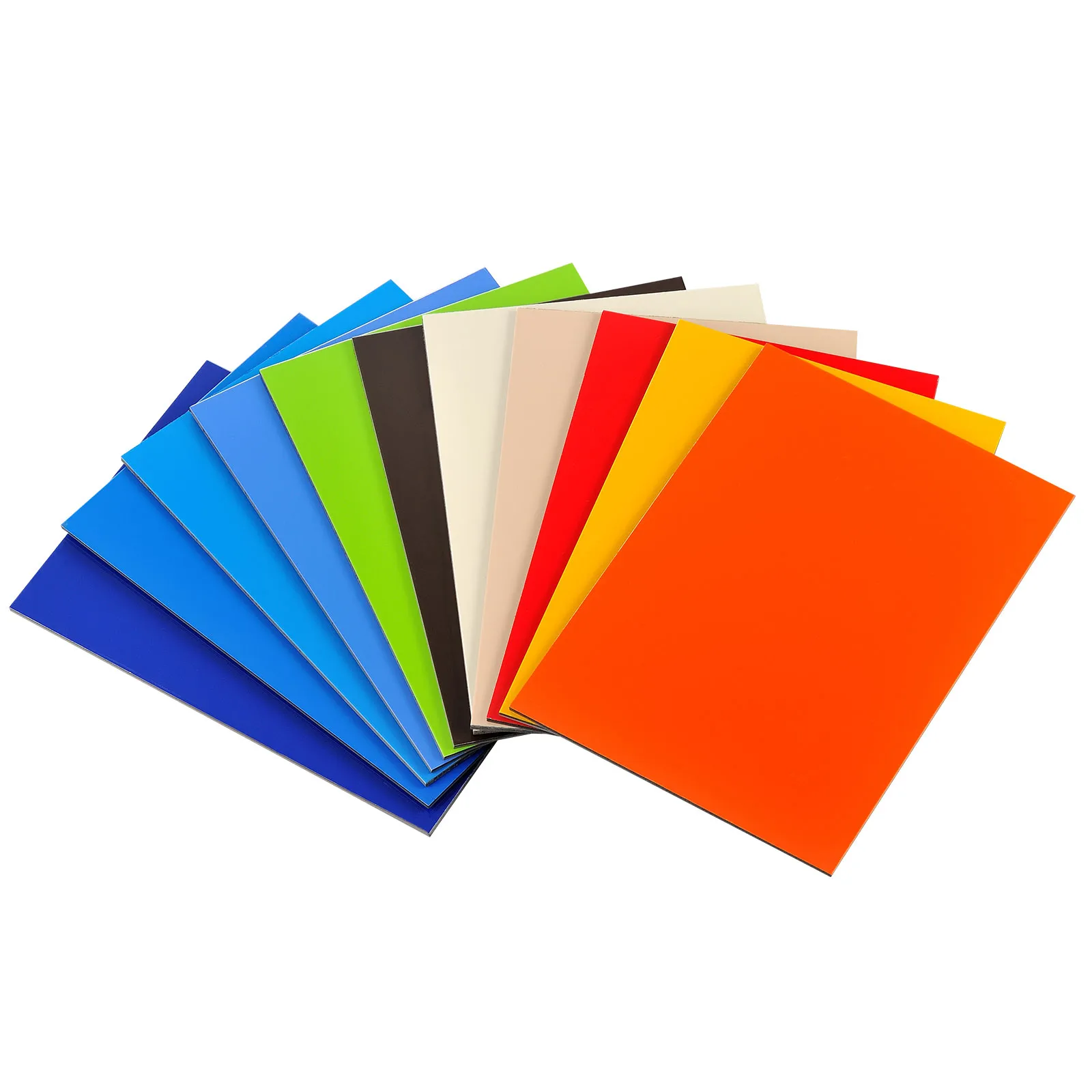 Antibacterial Orange Pvdf Antiscratch Acp Cladding 8x4 Aluminium Composite Sheet Acp Sheet Exterior Alu Thick 0.4cm