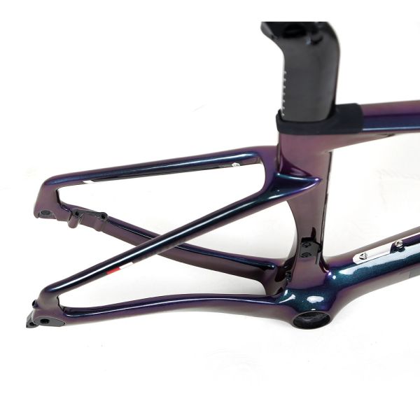 holographic black Small Carbon Road Bike Frame Set XXS for kids