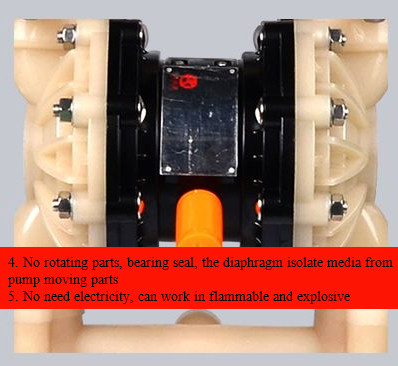 3 Inch double Pneumatic Diaphragm Pump Stainless Steel 378.5 LPM