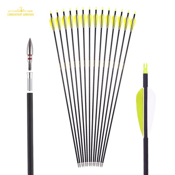 Wholesale price Id .245",6.2mm Spine 250/300/340/400/500/600 Hunting and Target Striker Arrows