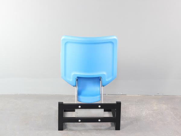 SGS HDPE Blow Moulded Plastic Folding Stadium Chair