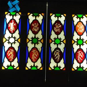 Quality Luxury Decorative Stained Glass Panels Crystal Art Glass For Door for sale