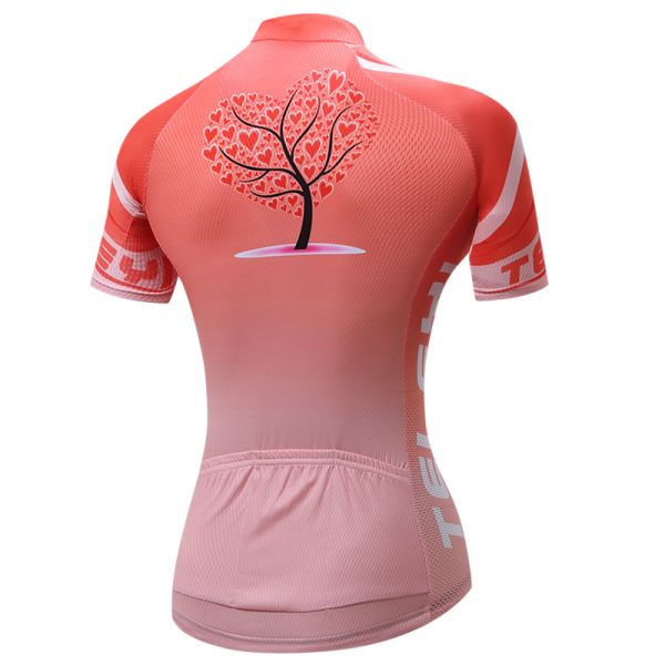 Female Mountain Bike Riding Jersey Short sleeved Cycling Gravel Jersey