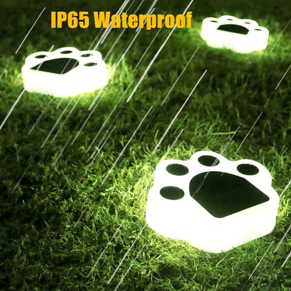 IP65 Solar LED Garden Lights Atmosphere Buried PVC Bear Paw Lamp
