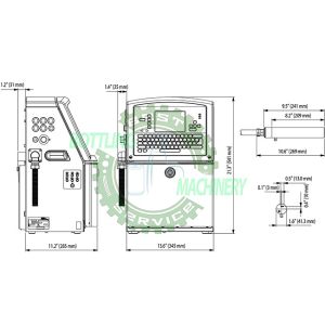 Touch Screen Muti Language VEDIO JET Printer Inkjet Code Machine