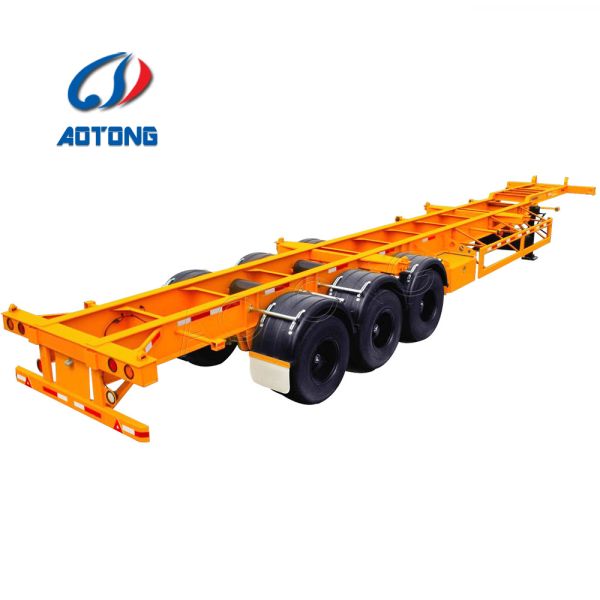 37 Tons 40ft Container Side Loading Semi Trailer for Quick Shipping Container Lifting