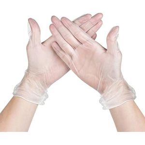 white Pvc Disposable Gloves For Salon And Hospital