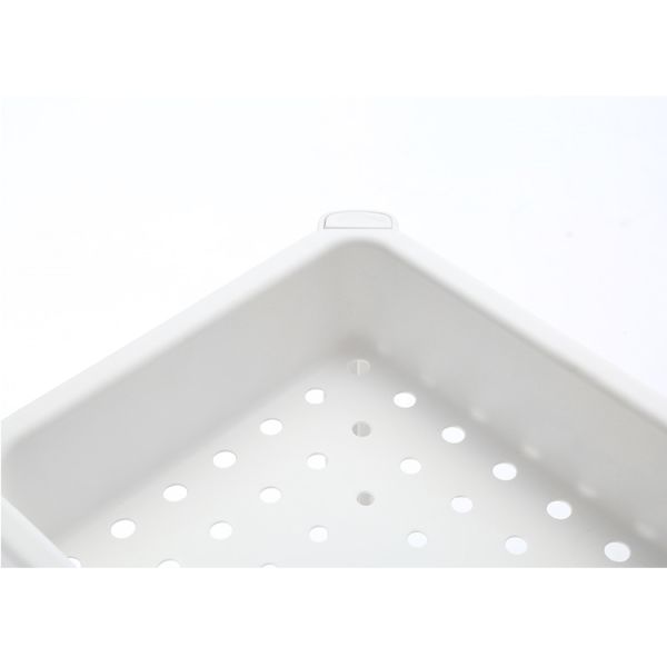 H70.5cm Plastic Organizer Shelf With Basket Plastic Shelving For Bathroom