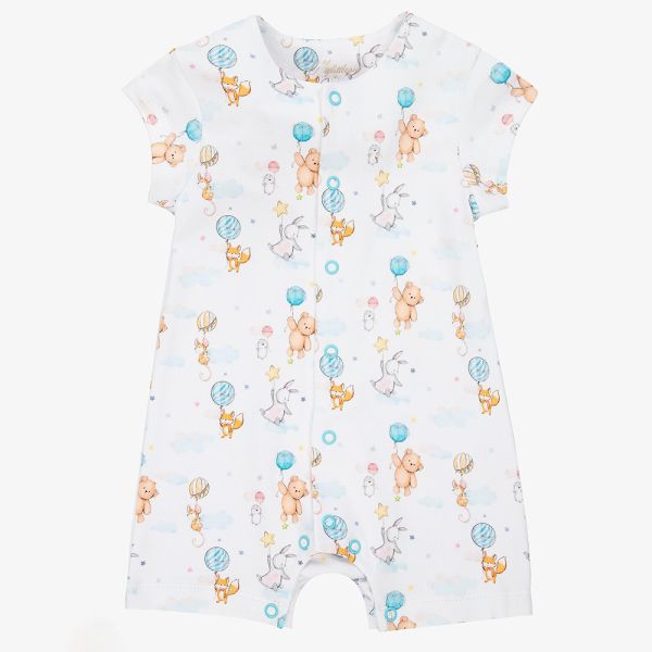 Summer Cotton Short Sleeve Plain Printed Baby Girl Boy Rompers Infant Jumpsuits
